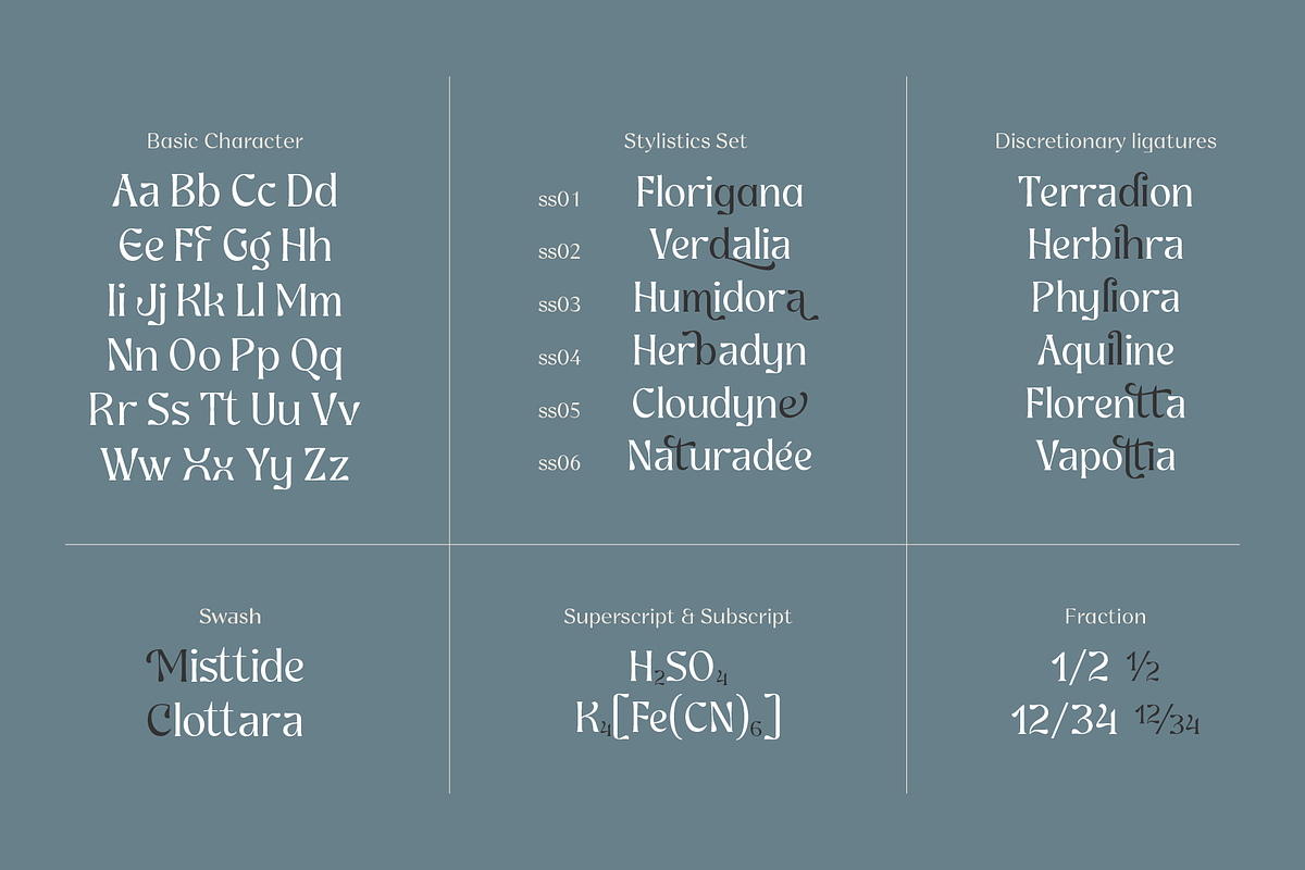 Ghadir, Botanical Display Font, a Sans Serif Font by Namela Studio (Photo 7 of 10)