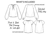 Women's Blouses, a Person Illustration by Art by Lin (Thumbnail 2 of 7)