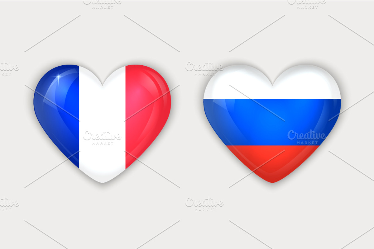 Glass Heart Flag Icons Set, an Icon by Alex Serada (Photo 5 of 5)