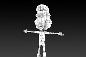 Cartoon Character 3D Model