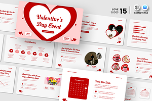 Valentine’s Day Event - Keynote, a Presentation Template by Iqsiart Studio