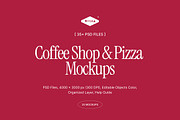 Pizza & Coffee Shop Mockups, a Product Mockup by Vitora Mockup (Thumbnail 7 of 15)