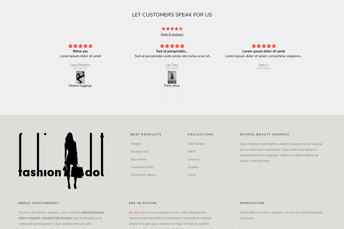 Fashion&Dot - Shopify Theme, a Templates & Theme by inSTUDIO43 (Photo 12 of 12)