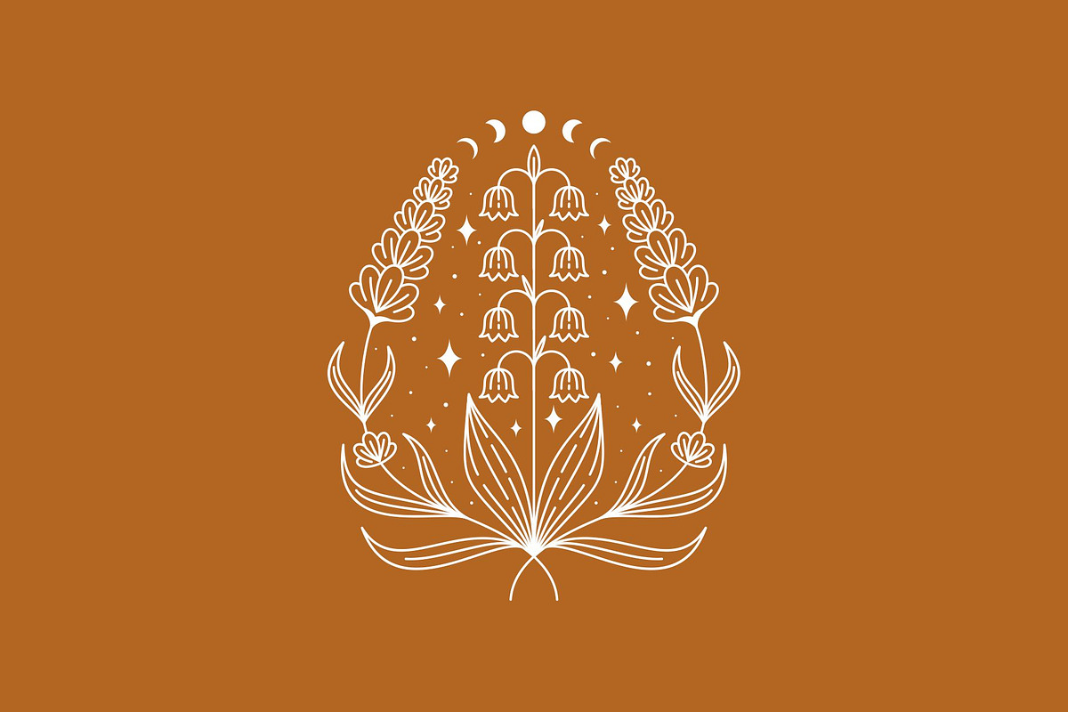 Gemini Lavender and Lily Flower Logo, a Branding & Logo Template by Buqancreative (Photo 4 of 4)