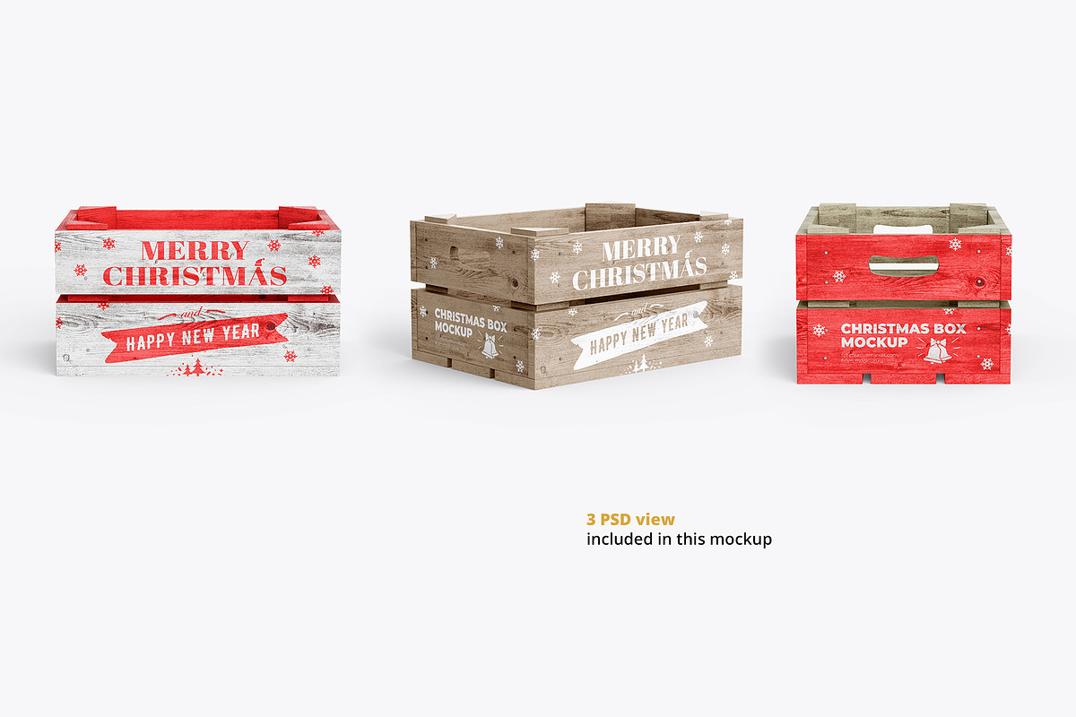 Christmas Box Mockup 3 PSD, a Product Mockup by easymock (Photo 5 of 9)