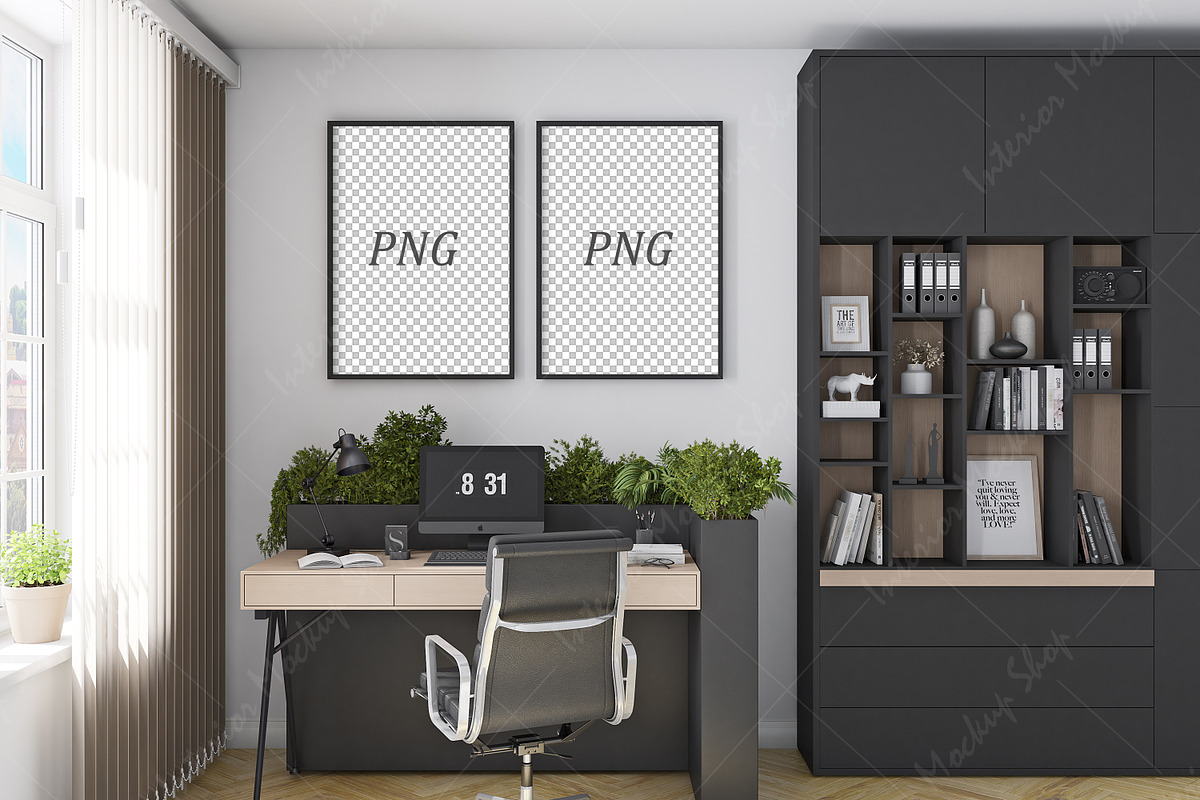 Frame Mockup Office - 862, a Print Template by Mockup Shop (Photo 3 of 3)