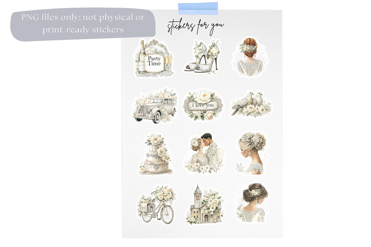Elegant Watercolor Wedding Clipart, a Decorative Illustration by Nicole Branger Art (Photo 17 of 22)