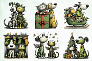Whimsical Christmas Dog & Cat Bundle, an Illustration by Creative Art (Thumbnail 11 of 11)