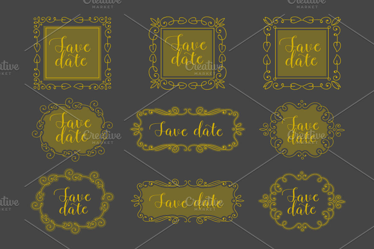 Rustic ornaments.Vector clipart, an Illustration by Art & Things (Photo 2 of 3)