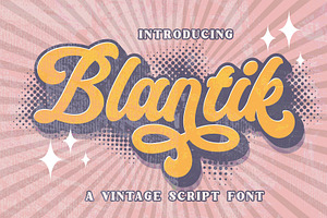 Blantik Vintage Script Font