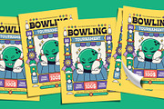 Retro Bowling Tournament Flyer, a Flyer Template by Tiptop Graphic (Thumbnail 4 of 5)