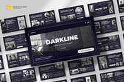 Black Google Slides Template, a Presentation Template by fluffstudio (Thumbnail 1 of 4)