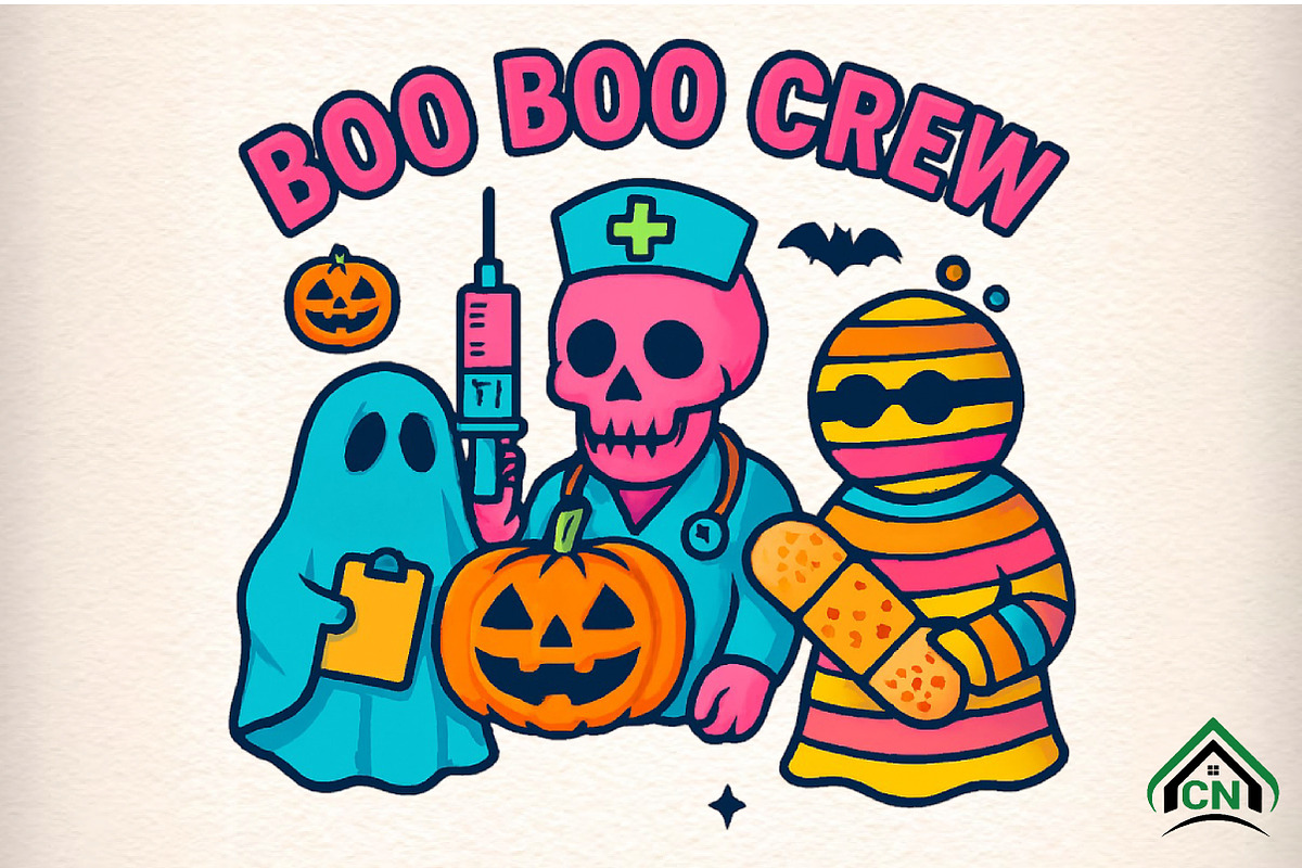 Boo Boo Crew Png, an Illustration by Craft Nest