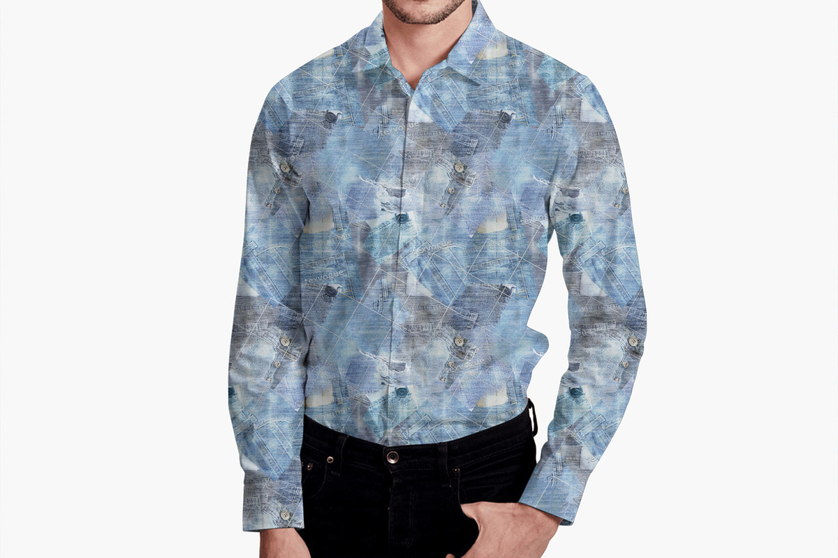 Piece of Denim - Seamless Patterns, a Pattern Graphic by texvogue (Photo 7 of 20)