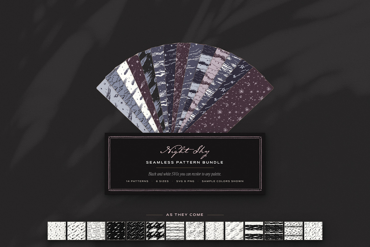 Night Sky Seamless Pattern Bundle, a Pattern Graphic by The October Creative (Photo 12 of 12)