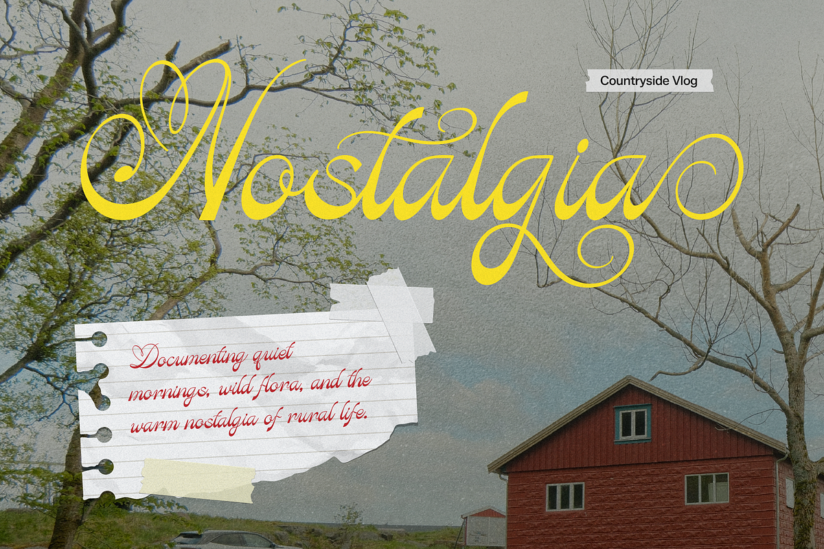 Rastiya Daffodil Handwritten Script, a Script Font by gracetype_studio (Photo 2 of 11)