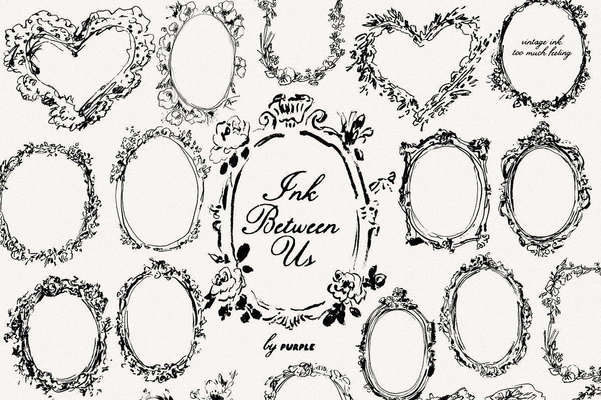 Ink Between Us - Romantic Line Art, a Decorative Illustration by Purple (Photo 6 of 17)