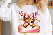 Custom Name Reindeer Christmas, a Seasonal Illustration by designcity5 (Thumbnail 2 of 4)