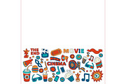 It's movie time! White background, a Texture Illustration by Art Loft (Thumbnail 11 of 16)