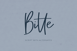 Bitte Handwriting Font