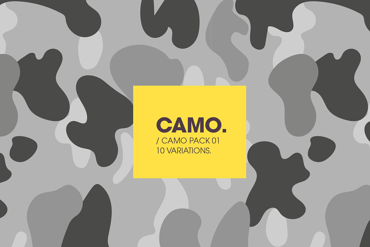 CAMO PATTERNS / volume 01, a Pattern Graphic by ATV SHOP (Photo 9 of 9)