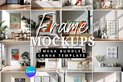 Canva Frame Mockups with Shadows, a Mockup by SJB Custom Prints (Thumbnail 1 of 7)