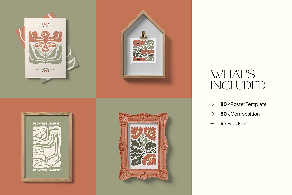 Neutral Floral | Wall Art Collection, an Object Graphic by Leleka.Store (Photo 3 of 18)