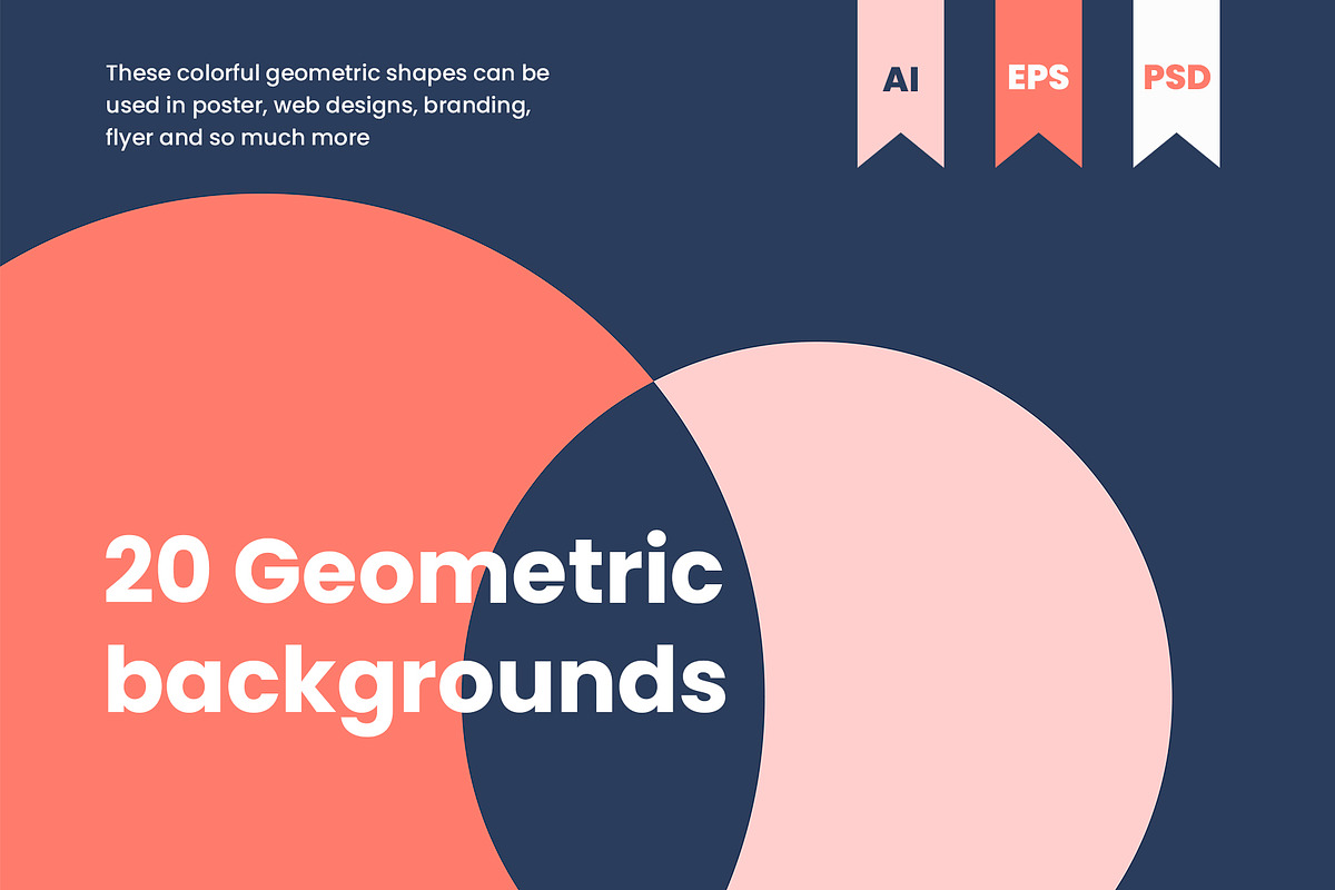 20 TREND GEOMETRIC BACKGROUNDS, a Pattern Graphic by Noires (Photo 1 of 6)