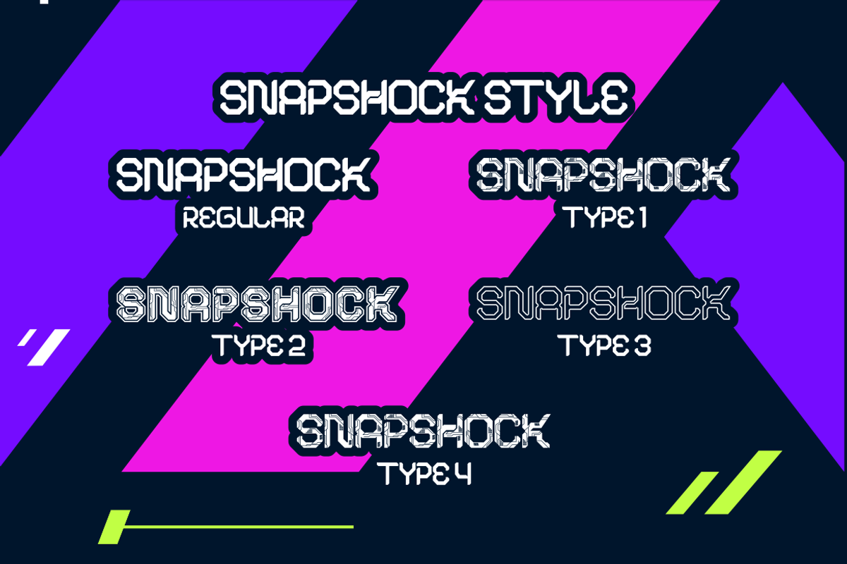 Snapshock - Cyberpunk Game Font, a Font by PutraCetol Studio (Photo 8 of 11)