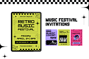 30 Retro Y2K Invitation Templates, a Templates & Theme by TemplateCastleStore (Thumbnail 7 of 10)