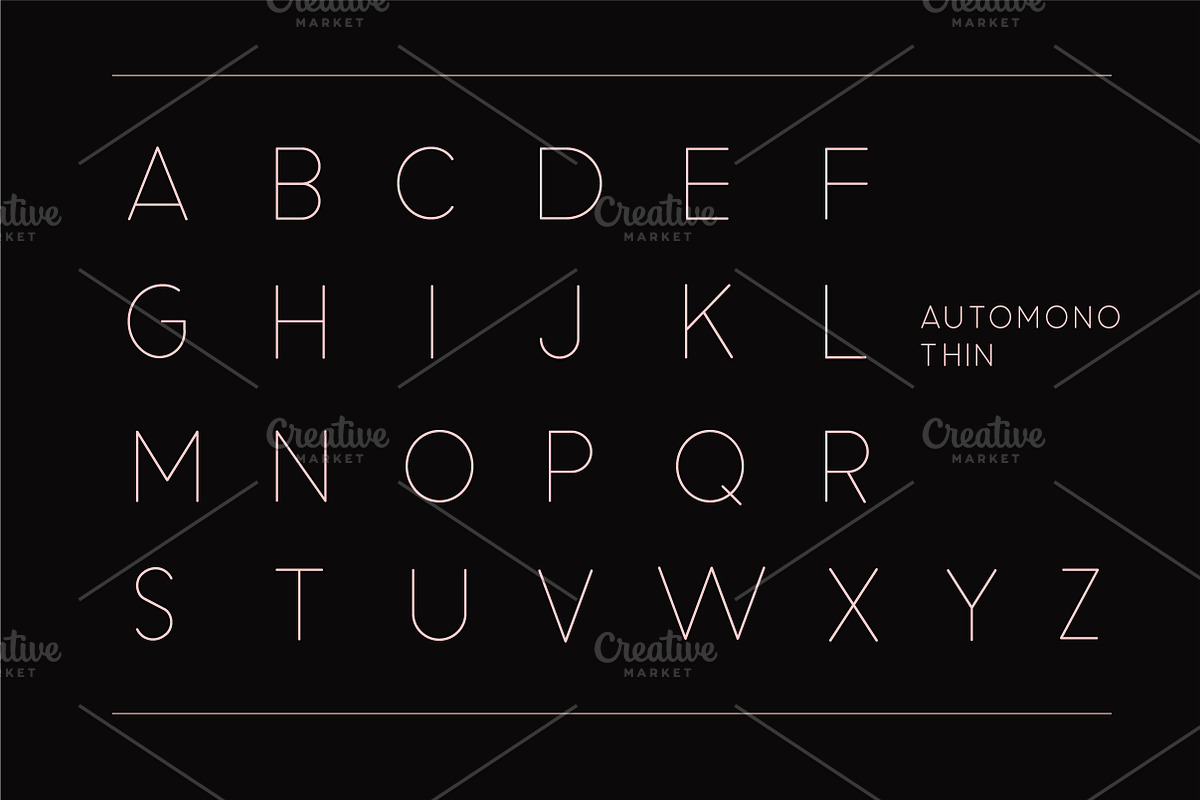 Automono Fonts, a Sans Serif Font by caocastudio (Photo 9 of 16)