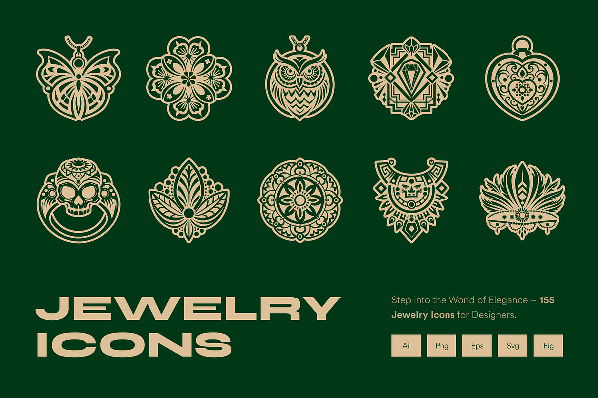Glyph Jewelry Icons, a Solid Icon by Creative Stall (Photo 1 of 9)
