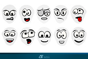 Cartoon Faces Comics AD Vectors, a Person Illustration by Affinity Templates (Thumbnail 2 of 3)