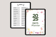 2025 Digital Planner 365 Days Canva, a Stationery Template by Designmela01 (Thumbnail 3 of 8)