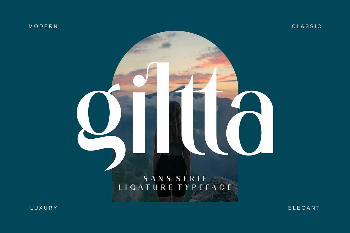 giltta sans serif font, a Sans Serif Font by Alfinart (Photo 1 of 10)