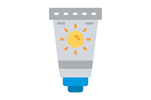 Sunscreen Flat Icon, a Duotone Icon by Pexelpy