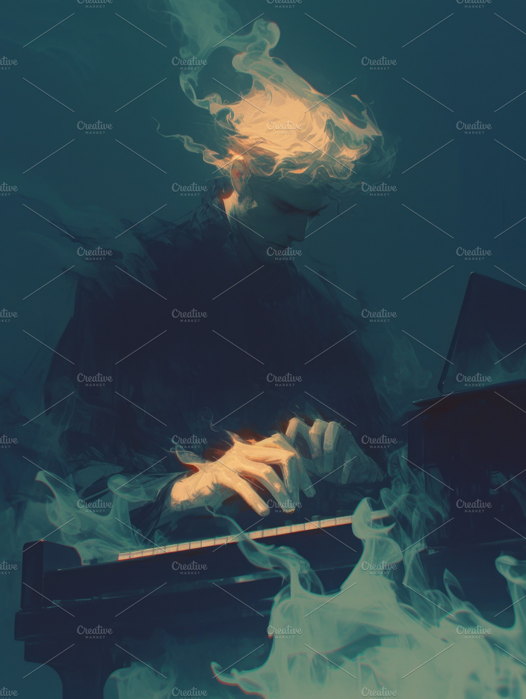man playing piano, a Photo by Pictures for you!!!!!!!!!
