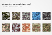France Pixel Camouflage Patterns, a Pattern Graphic by 3Y_Design (Thumbnail 2 of 6)