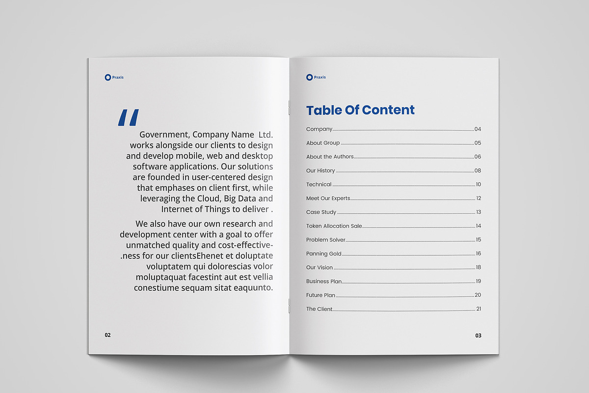 White Paper | MS Word & Indesign, a Brochure Template by azadcsstune (Photo 5 of 15)