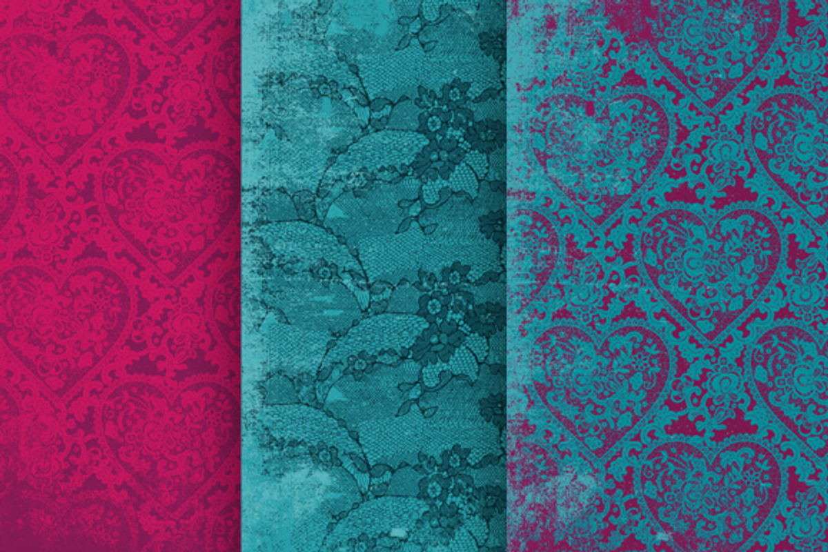 12 Lace patterned papers preview 4