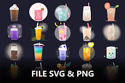 Asset Drink Cute Kawaii, a Food Illustration by Eka Design (Thumbnail 2 of 5)