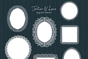 Christmas Lace Frames & Backgrounds, an Object Graphic by whiteheartdesign (Thumbnail 7 of 18)