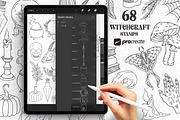 Witchcraft Procreate Stamps, a Brush Add-On by SecondOfJuly (Thumbnail 6 of 6)