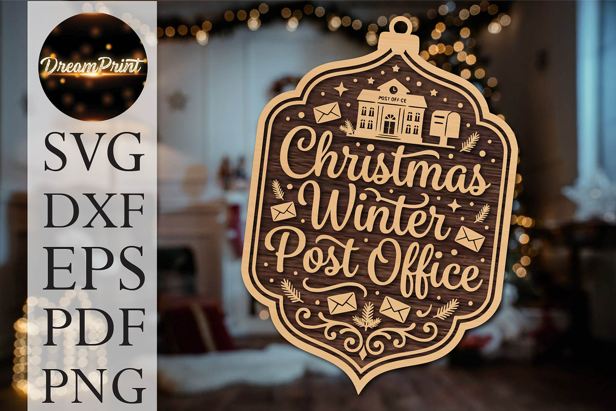 Christmas Winter Post Office SVG, an Object Graphic by DreamPrint404 (Photo 1 of 3)