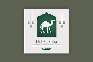 Eid Al Adha Instagram Post, a Social Media Template by Saman Osama