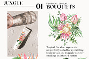 Jungle Paradise Pink Tropical Floral, a Decorative Illustration by Catch the Dream Art (Thumbnail 4 of 17)