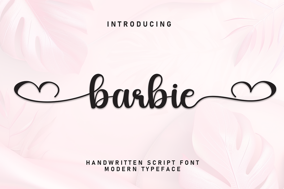 Barbie | Script Font, a Handwritten Font by Scratchones (Photo 1 of 9)
