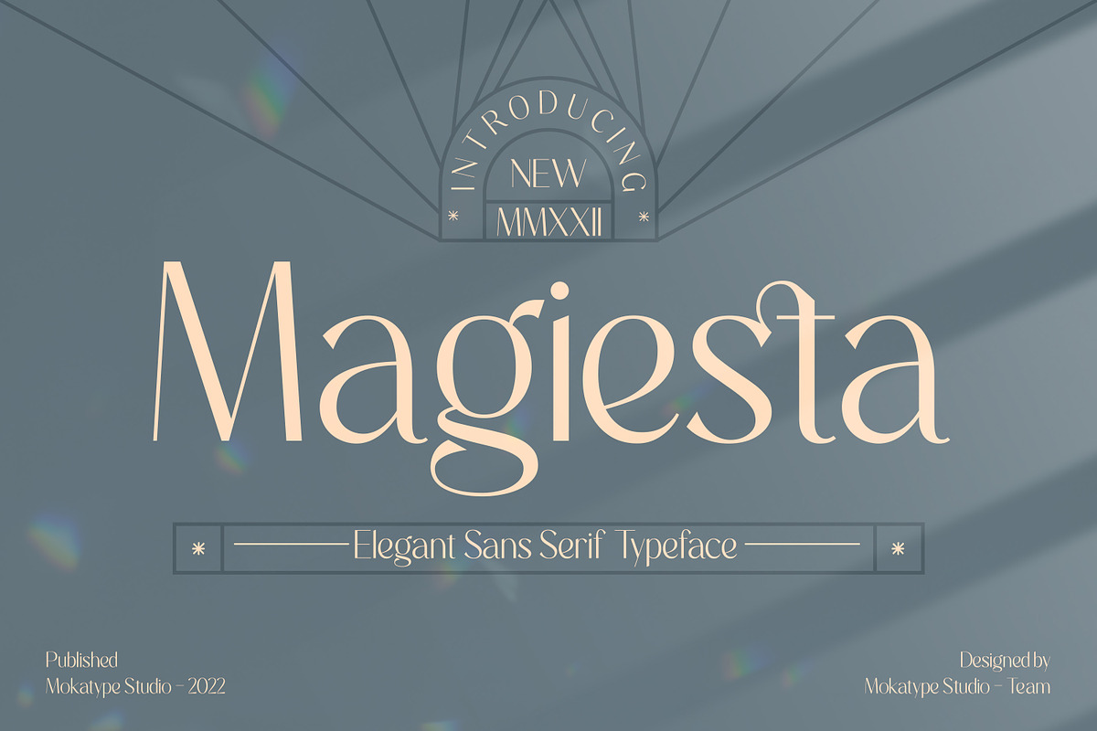 Magiesta - Elegant Sans, a Sans Serif Font by Mokatype Studio (Photo 1 of 10)