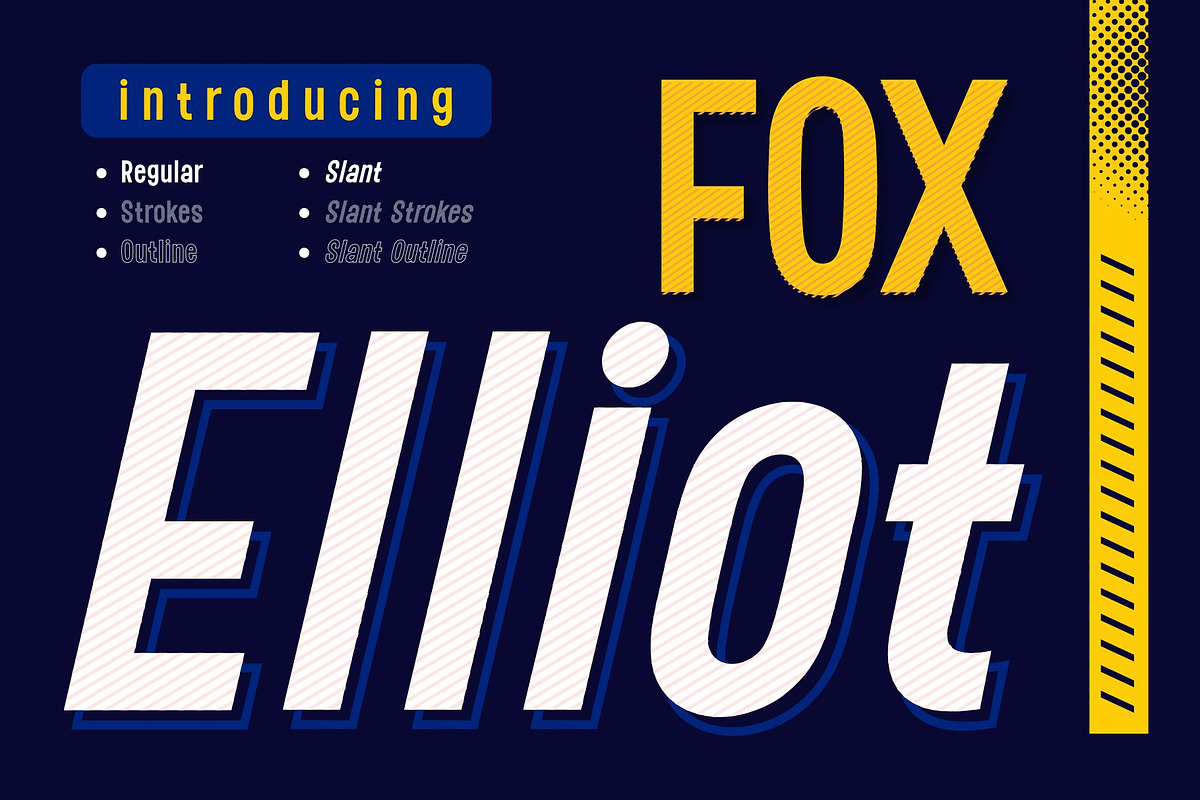 Fox Elliot Font, a Font by Fox7 By Rattana (Photo 1 of 16)