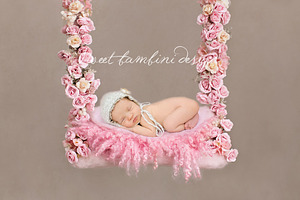 Newborn Photography Digital Backdrop